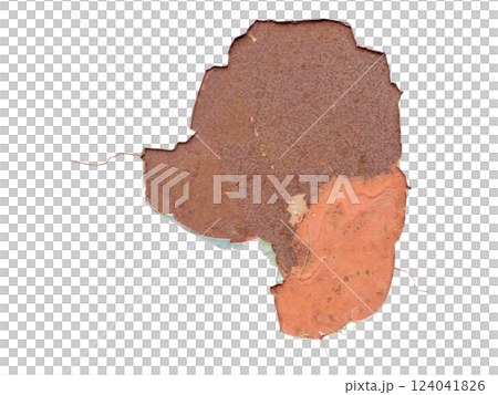 Abstract texture of peeling paint reveals layers of color, hinting at age and decay.  A compelling metaphor for times passage or hidden depths. 124041826