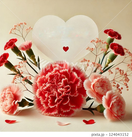 母の日に贈る美しいカーネーション 母の日に贈る美しいカーネーション 124043152