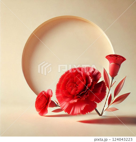 大切な人に贈るカーネーションの美しさ 大切な人に贈るカーネーションの美しさ 124043223