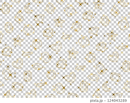 Cut glass pattern, 1 gold 124043289