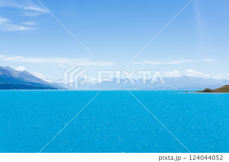 ニュージーランドのミルキーブルーの湖「プカキ湖(Lake Pukaki)」 ニュージーランドのミルキーブルーの湖「プカキ湖(Lake Pukaki)」 124044052