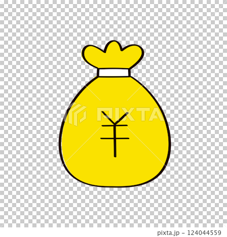 お金袋のイラスト 124044559