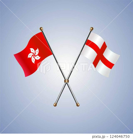 Hong Kong and England flags relations 124046750