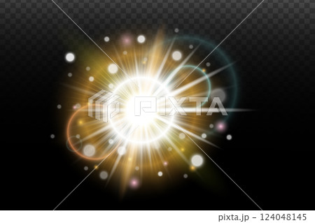 vector illustration of a glowing light 124048145