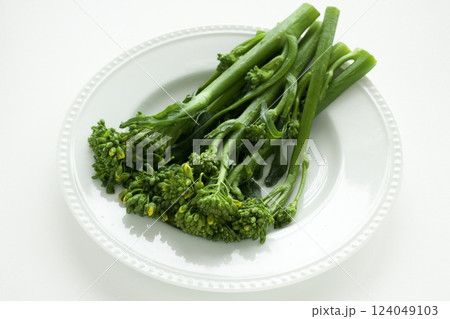 茹でた菜の花 124049103