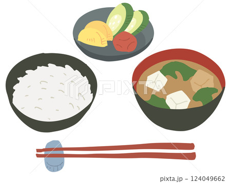 一汁一菜/白米バージョン 一汁一菜/白米バージョン 124049662