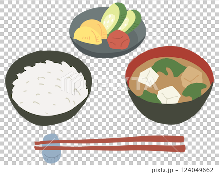 一汁一菜/白米バージョン 一汁一菜/白米バージョン 124049662