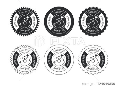 Anti rust icon design illustration. Anti oxidation sign, Rust resistant  symbol 124049830