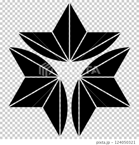 This is the family crest. It is called hemp leaf with three outer parts. This is the family crest. It is called hemp leaf with three outer parts. 124050321