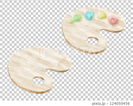 油漆調色板插圖 油漆調色板插圖 124050456