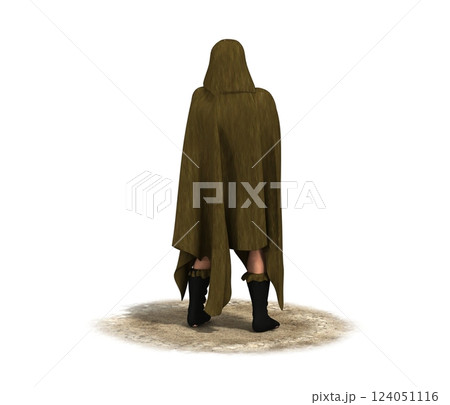 3D rendering, warrior character, illustration 124051116