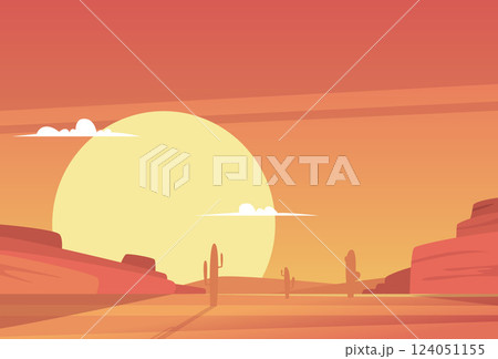 Wild west landscape. outdoor western arizona background 124051155