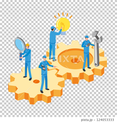 People who think about work improvement 124053333