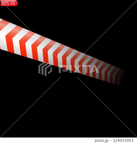 Black and color caution lines isolated 124053953