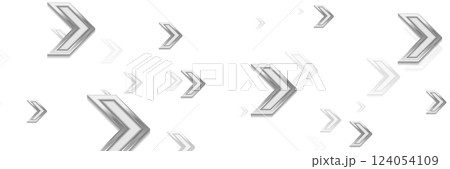 Grey metallic glossy arrows abstract tech geometric background 124054109