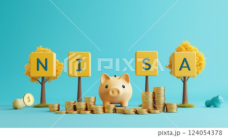 NISAで資産形成するイメージ画像 124054378