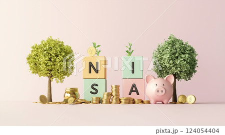 NISAで資産形成するイメージ画像 124054404