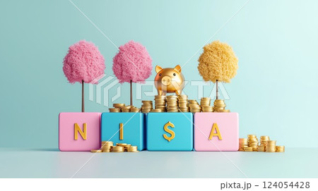 NISAで資産形成するイメージ画像 124054428