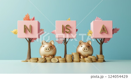 NISAで資産形成するイメージ画像 124054429