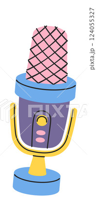 Stereo microphone podcast recording device 124055327