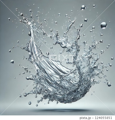 ダイナミックな水のスプラッシュ｜Dynamic Water Splash 124055851