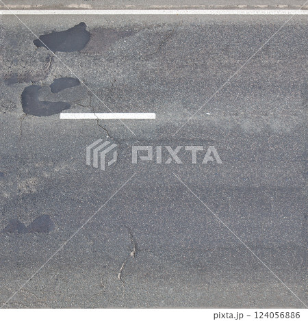 asphalt road, seamless texture, view from above 124056886