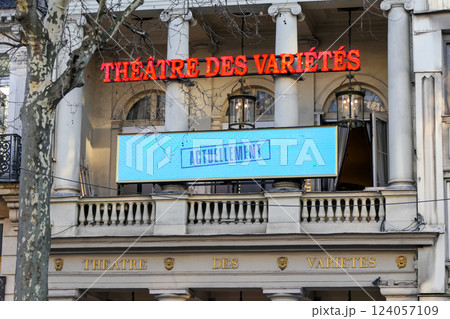France, Paris, the Theatre des Varietes, performance hall 124057109