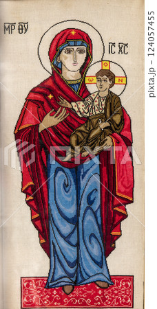 Handmade embroidery, folk arts and crafts 124057455