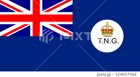 Flag of Territory of New Guinea. Illustration of Australian symbol 124057568