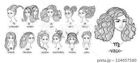 12 zodiac signs as women with unique hairstyles 124057580