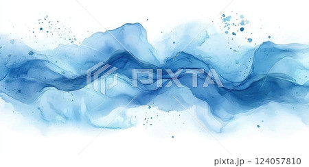 Swirling shades of blue create a serene abstract pattern reflecting calm water currents Swirling shades of blue create a serene abstract pattern reflecting calm water currents 124057810