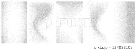 Vector Abstract Stipple Noise Effect. Dotwork BG. 124058105