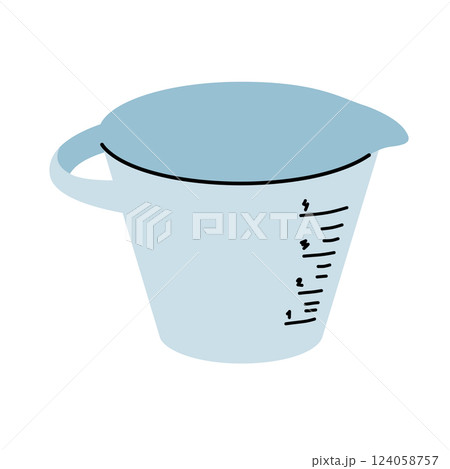 Measuring cup. Measuring equipment in the kitchen. 124058757