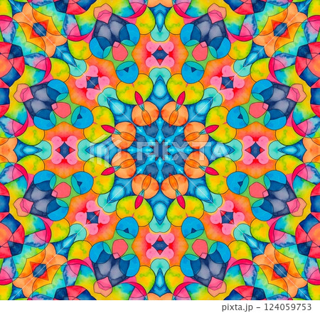 Bright multicolor background with abstract pattern 124059753