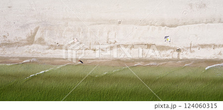 beach on the seashore, view from above 124060315
