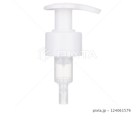 White Plastic Dispenser Pump for Bottles White Plastic Dispenser Pump for Bottles 124061579