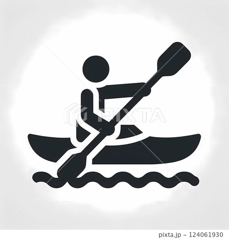 Kayaking Icon 124061930