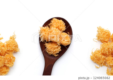 Thai crispy flossy sweet Eggs floss (Foi Thong Krob) 124065082