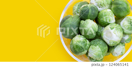 Fresh brussels sprouts. Organic vegetables Fresh brussels sprouts. Organic vegetables 124065141