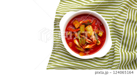 Kimchi korea food, cucumber kimchi 124065164