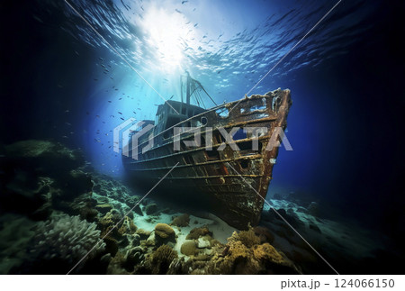 難破船  AI生成画像　 124066150