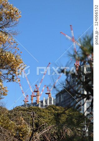 工事中の高輪ゲートウェイシティ(2024年1月) 工事中の高輪ゲートウェイシティ(2024年1月) 124066532
