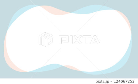 ピンクとブルーの曲線で構成されたフレーム ピンクとブルーの曲線で構成されたフレーム 124067252