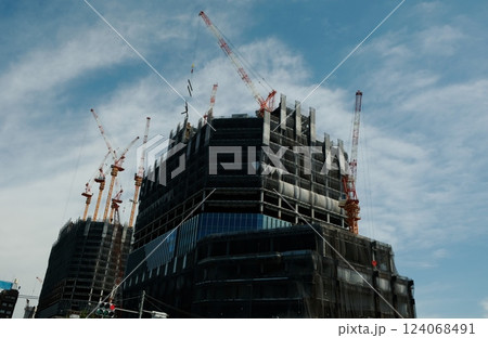 工事中の高輪ゲートウェイシティ(2023年9月) 工事中の高輪ゲートウェイシティ(2023年9月) 124068491