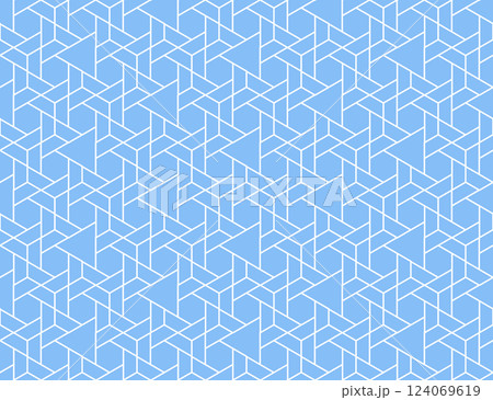 The geometric pattern with lines. Seamless vector background. White and blue texture. Graphic modern pattern. Simple lattice graphic design The geometric pattern with lines. Seamless vector background. White and blue texture. Graphic modern pattern. Simple lattice graphic design 124069619