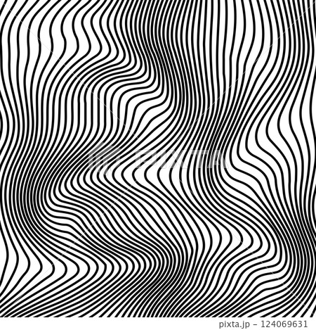 Abstract background with wavy lines. Black and white vector pattern.. Abstract background with wavy lines. Black and white vector pattern.. 124069631