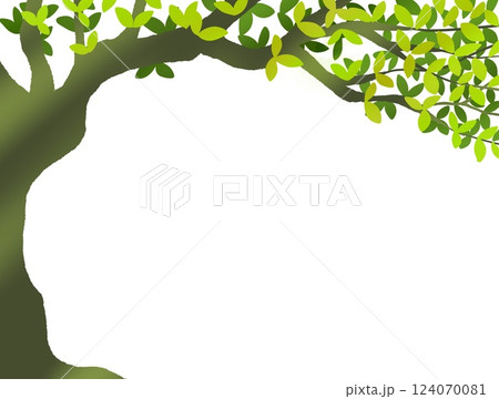 木をデザインしたフレーム 木をデザインしたフレーム 124070081