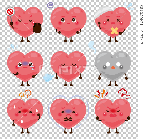 Characters in various states of mind Characters in various states of mind 124070485