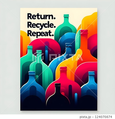 Eco-Friendly Message: Return, Recycle, Repeat 124070874