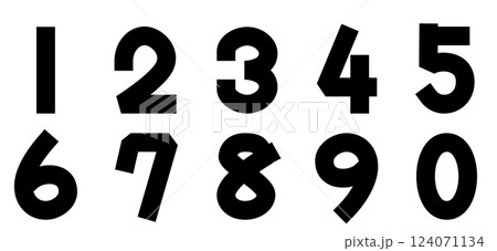 太字の数字 太字の数字 124071134